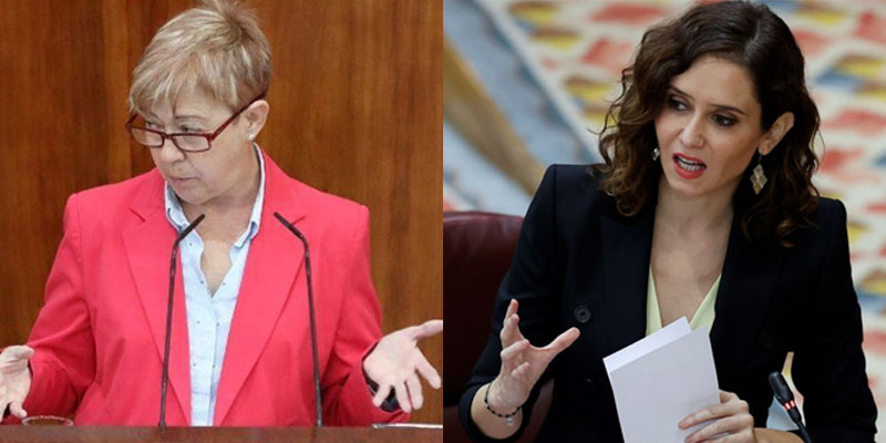 Carmen L&oacute;pez e Isabel D&iacute;az Ayuso