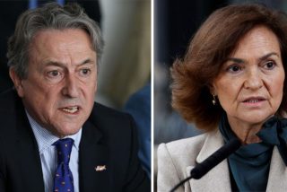 Hermann Tertsch y Carmen Calvo