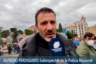 Un coche embiste la moto de Alfredo Perdiguero y el subinspector de la Polic&iacute;a Nacional acaba en la UCI