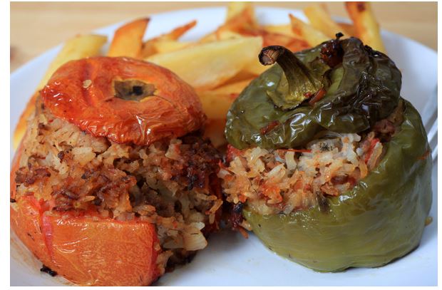 Gemistá: pimientos rellenos a la griega