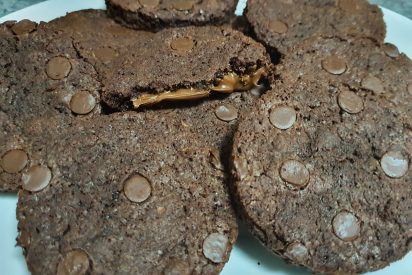 Receta: cookies de chocolate rellenas de nutella