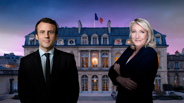 Emmanuel Macron y Marine Le Pen