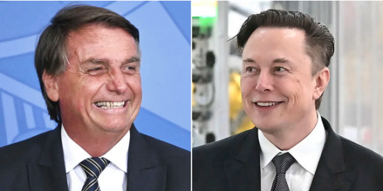 Jair Bolsonaro y Elon Musk