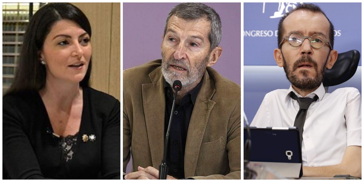 Podemos intenta desacreditar a Olona con un burdo ataque que acaba salpicando a Echenique y a Julio 'El Rojo'