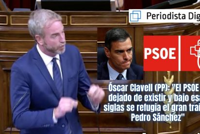&Oacute;scar Clavell (PP): "El PSOE ha dejado de existir y bajo esas siglas se refugia el gran traidor Pedro S&aacute;nchez"