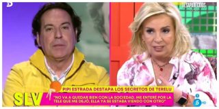 ‘Sálvame’: Pipi Estrada y Carmen Borrego crean un auténtico caos en directo