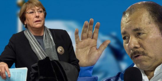 Michelle Bachelet y Daniel Ortega