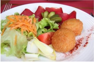 Bolas de queso Malakoff, receta suiza