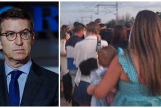 Feij&oacute;o, l&iacute;der del PP, sufriendo como el resto de pasajeros del AVE la chapucera gesti&oacute;n del sanchismo.