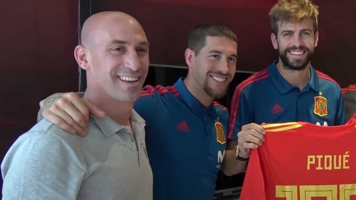 Rubiales, Ramos y Piqué