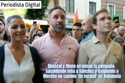 Abascal y Olona arrancan en Andaluc&iacute;a sacudiendo a S&aacute;nchez (PSOE) y apretando a Moreno (PP)