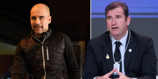 Guardiola y Ferran Soriano