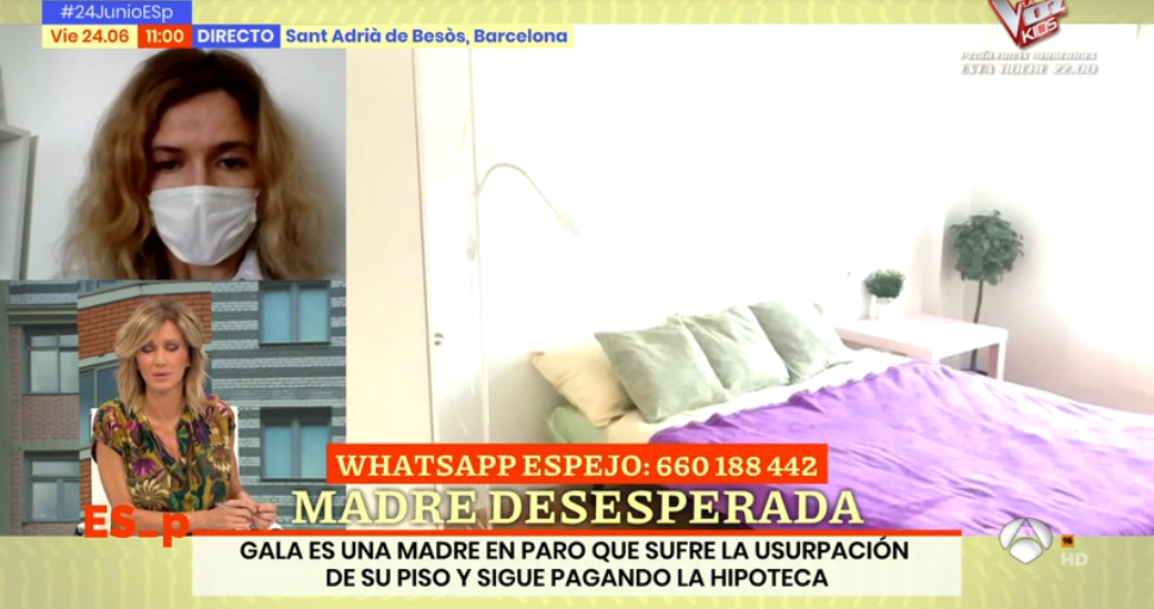 Susanna Griso entrevista a Gala, la mujer v&iacute;ctima de los okupas.