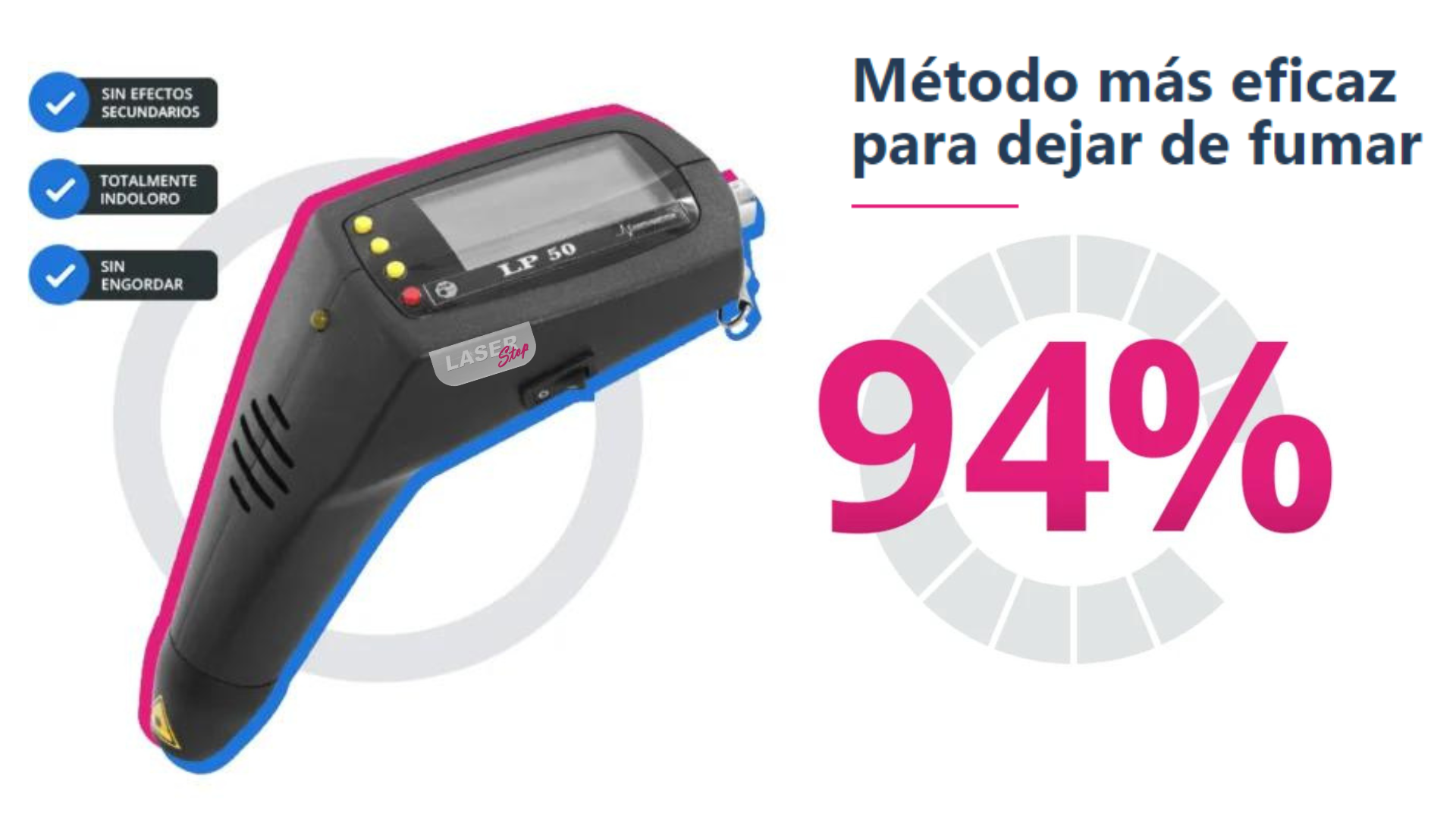 L&aacute;ser antitabaco, tecnolog&iacute;a punta y de alta efectividad