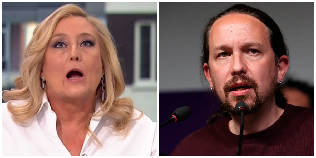Pablo Iglesias y Elisa Beni.