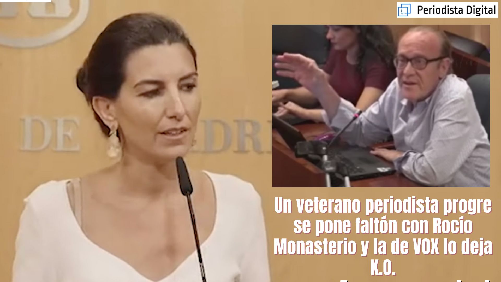 Rocio Reverte Veterano periodista progre se pone faltón y pacifista con Rocío ...