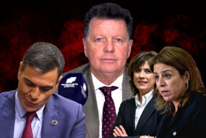 Pedro Sánchez, Adriana Lastra y Dolores Delgado