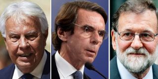 González, Rajoy y Aznar