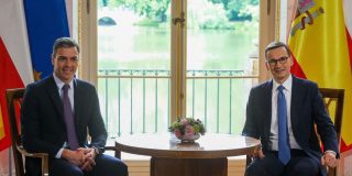Pedro Sánchez y el primer ministro polaco Mateusz Morawiecki