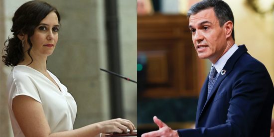 Isabel D&iacute;az Ayuso y Pedro S&aacute;nchez