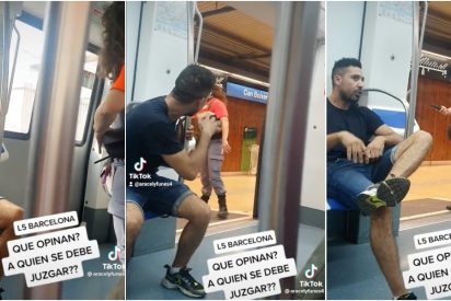 Altercado metro Barcelona