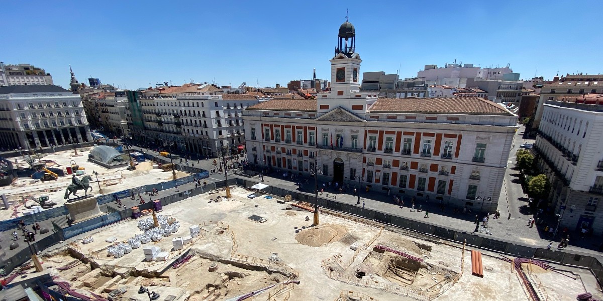 Puerta del Sol en obras