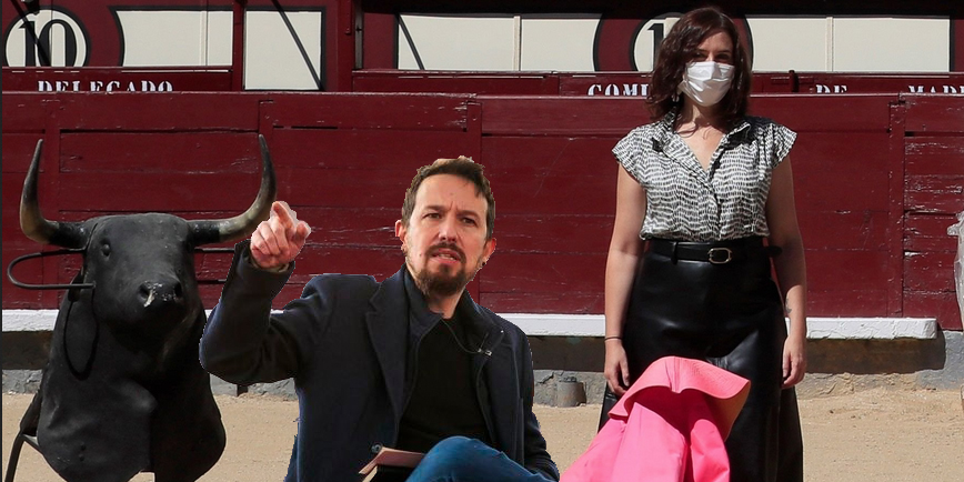 Isabel D&iacute;az Ayuso y Pablo Iglesias