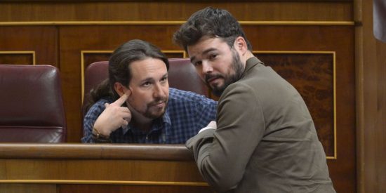 Gabriel Rufi&aacute;n y Pablo Iglesias