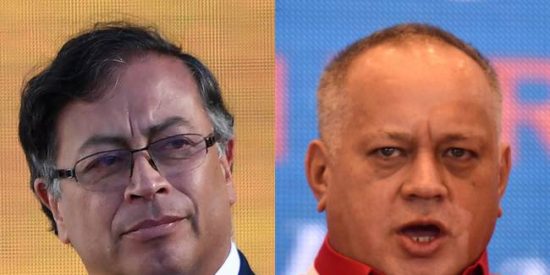 Gustavo Petro y Diosdado Cabello