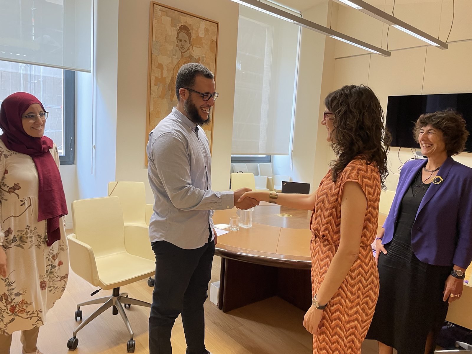 T&agrave;nia Verge y Mohamed Said Badaoui