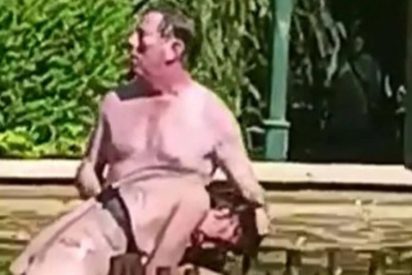 La Polic&iacute;a Nacional arresta a un exaltado, que intentaba ahogar a una mujer en una fuente p&uacute;blica