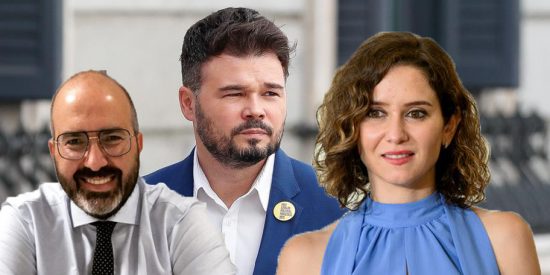 Gabriel Rufi&aacute;n, Isabel D&iacute;az Ayuso e Ismael Sirio L&oacute;pez Mart&iacute;n