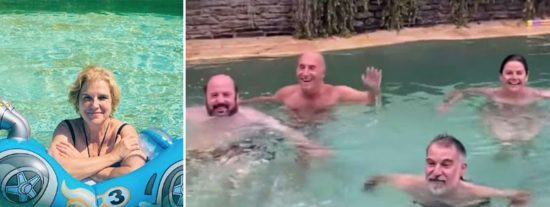 El meme final del proc&eacute;s es ver a Rahola y Cuixart partidos de risa en una lujosa piscina