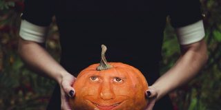 Burla, broma, Halloween, Cara , Calabaza Rostro Calabaza