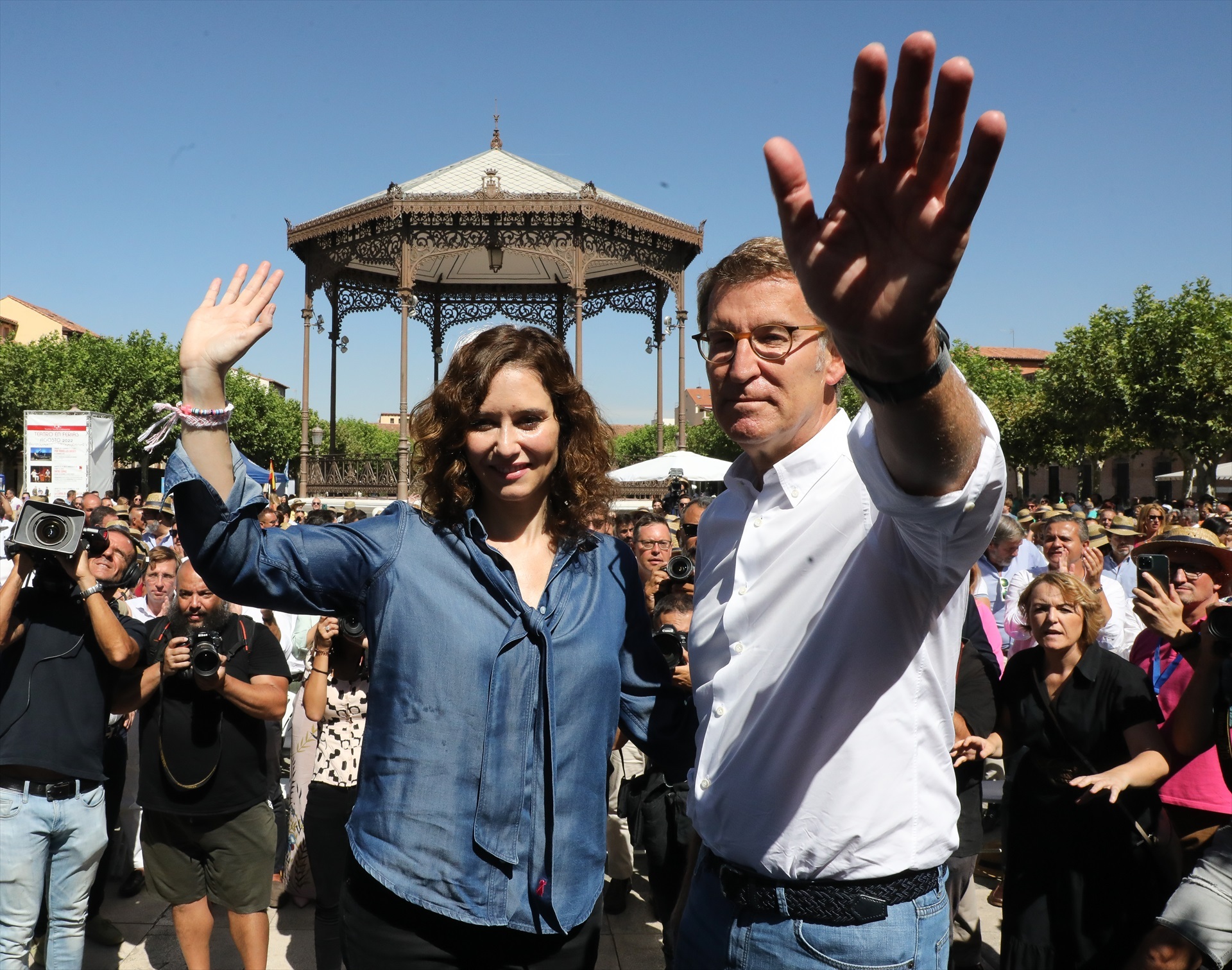 Isabel Díaz Ayuso y Alberto Núñez Feióo