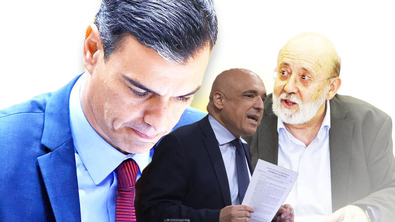 Rafael Simancas, Pedro S&aacute;nchez y Jos&eacute; F&eacute;lix Tezanos