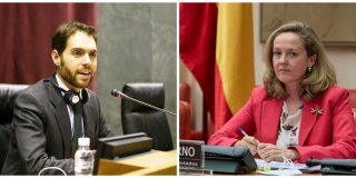Sergio Sayas y Nadia Calvi&ntilde;o.