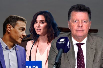 Pedro S&aacute;nchez, Isabel D&iacute;az Ayuso y Alfonso Rojo