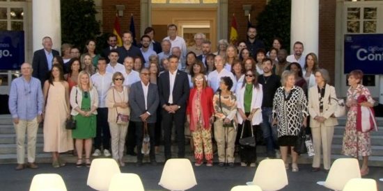 Naiara con Pedro S&aacute;nchez. 