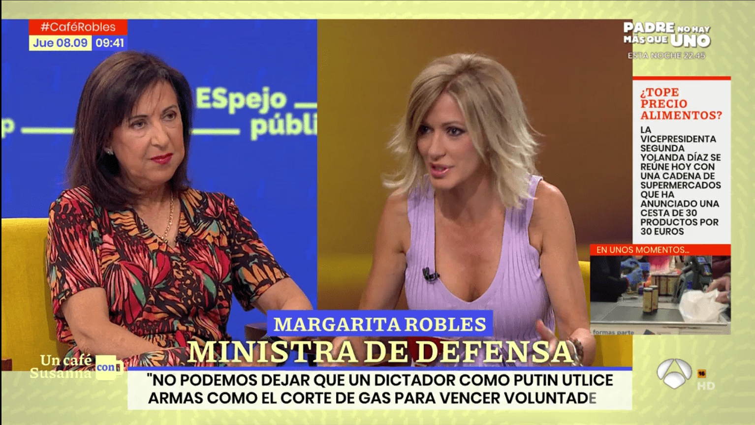 La interminable palabrer&iacute;a de Robles para no responder a Griso si ser&aacute; candidata del PSOE en Madrid