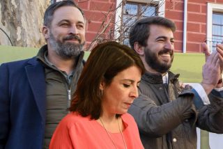 Santiago Abascal, Juan Garc&iacute;a-Gallardo y Adriana Lastra