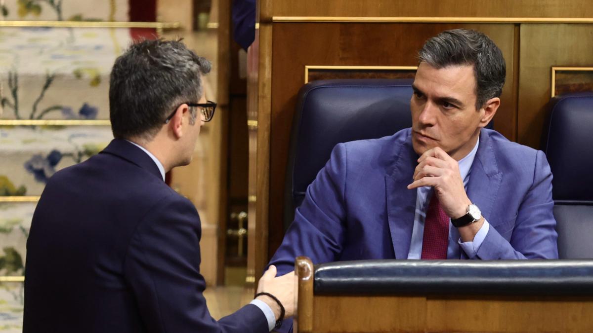 Félix Bolaños y Pedro Sánchez