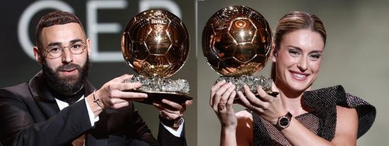 Benzema y Alexia Putellas, ganadores del Bal&oacute;n de Oro 2022