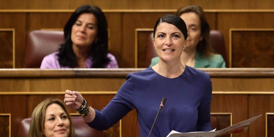 Macarena Olona, en una de sus intervenciones en el Congreso.