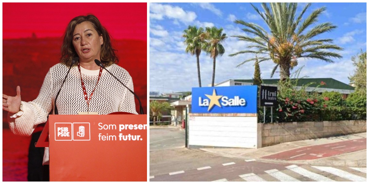 Francina Armengol y el colegio La Salle.