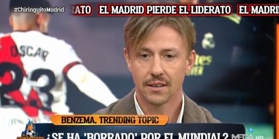 Guti sorprende a todo 'El Chiringuito' arreando un palo brutal a Benzema