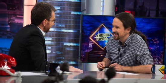 Pablo Motos y Pablo Iglesias.