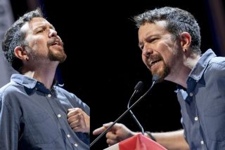 Pablo Iglesias en montaje de PD.