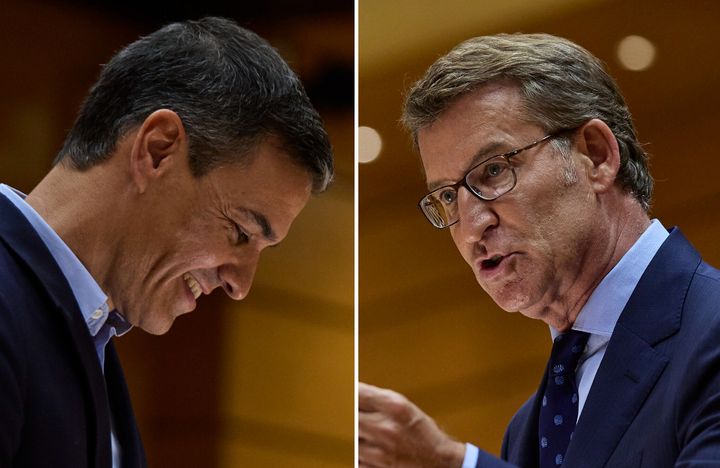 Pedro S&aacute;nchez y Alberto N&uacute;&ntilde;ez Feij&oacute;o