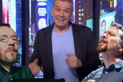 Toni Cant&oacute;, Pablo Iglesias y Pablo Echenique